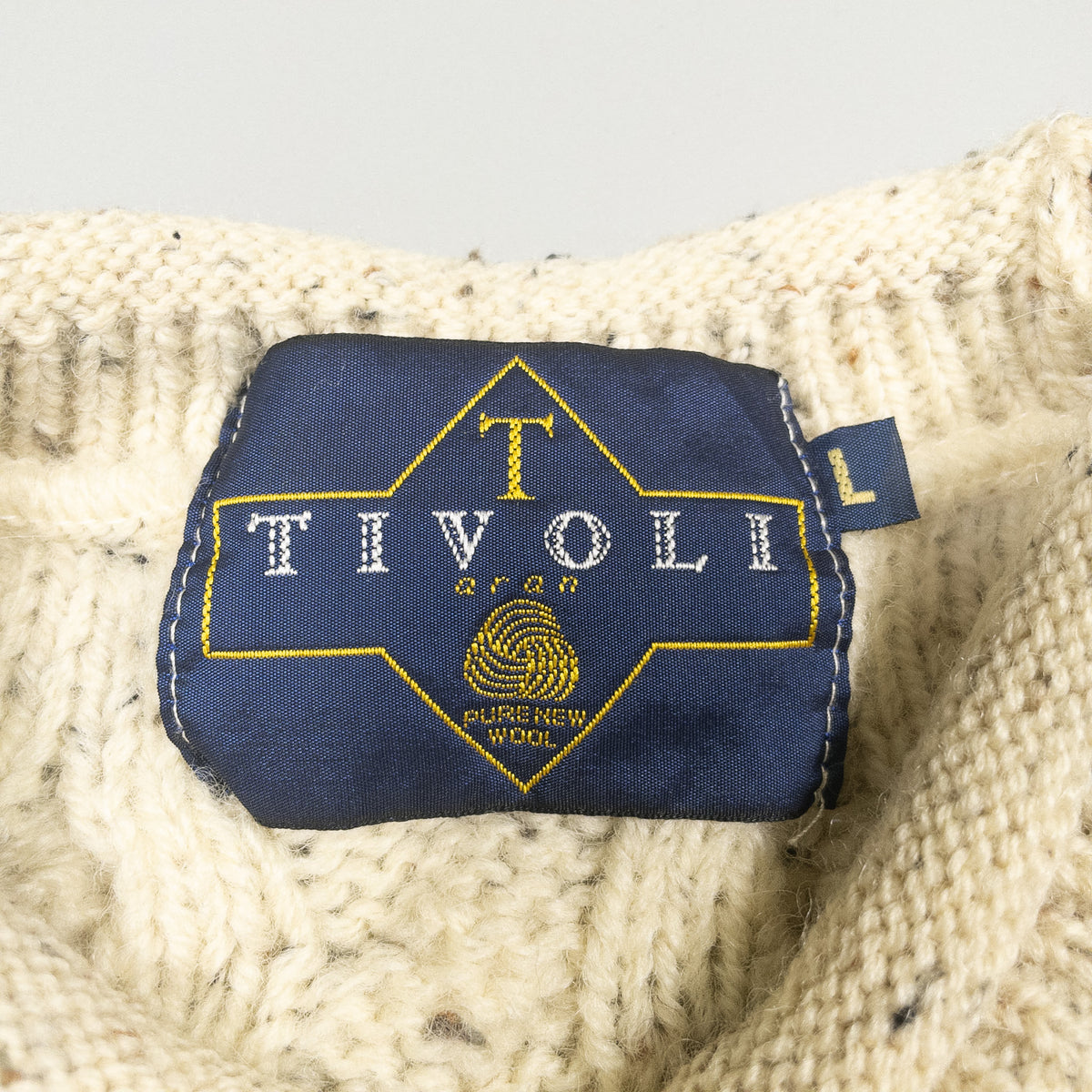 [メンズXL] 90年代 TIVOLI ニット セーター フィッシャーマン アランニット