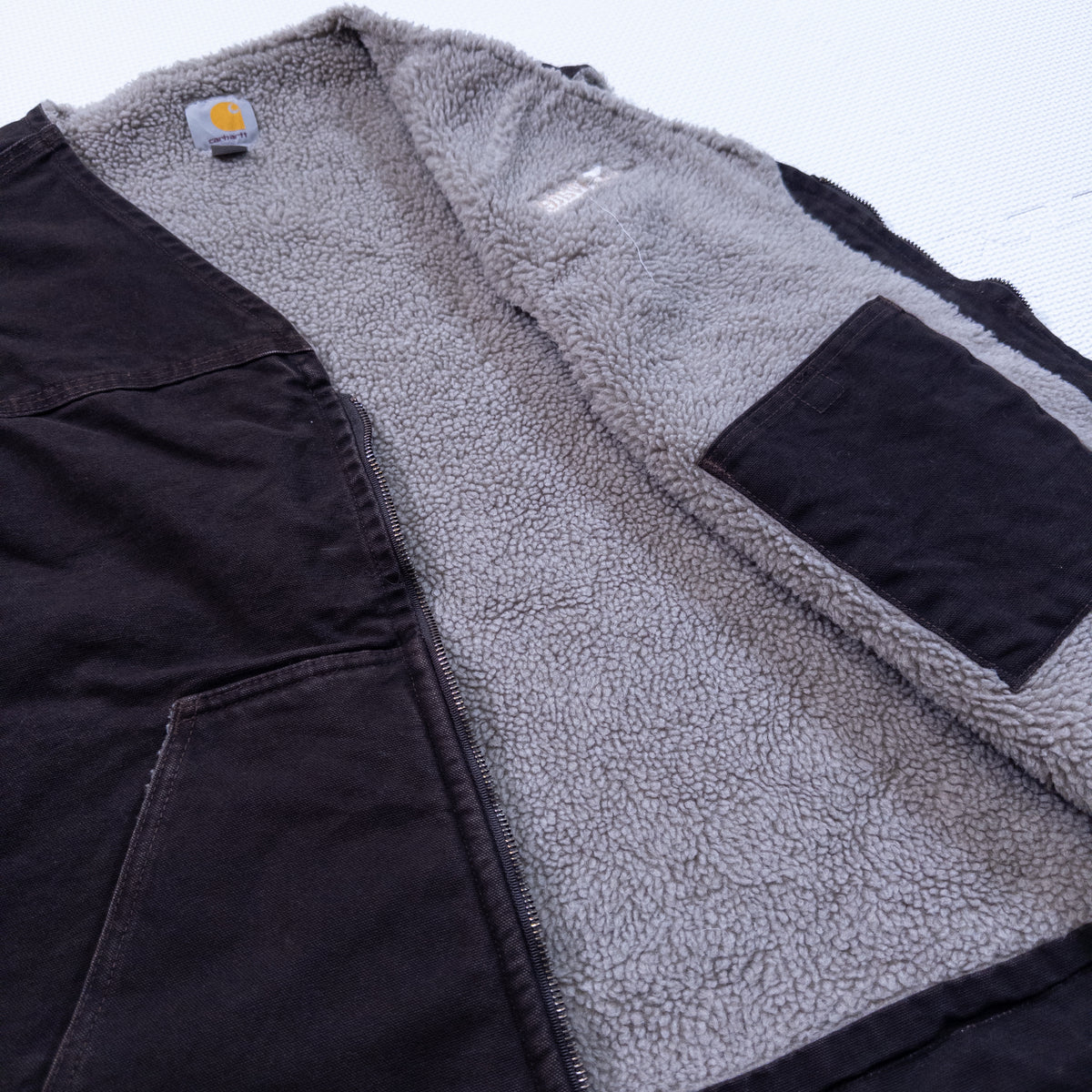 [メンズ3XL] 90〜00年代 Carhartt/カーハート ベスト ダックベスト 裏ボア