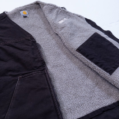 [メンズ3XL] 90〜00年代 Carhartt/カーハート ベスト ダックベスト 裏ボア