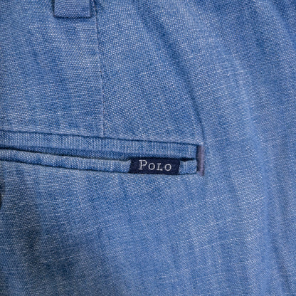 [メンズW40] 00〜10年代 Polo Ralph Lauren/ポロラルフローレン ショートパンツ ショーツ シャンブレー素材