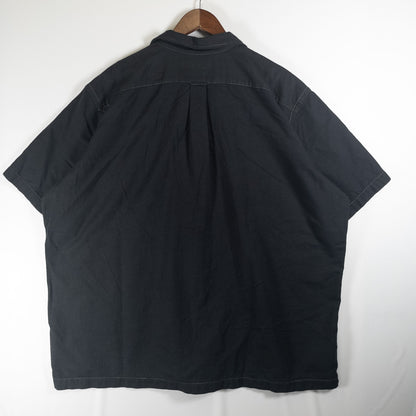 [メンズ4XL以上] 90〜00年代 Polo by Ralph Lauren/ポロバイラルフローレン 半袖シャツ 開襟シャツ 黒染め