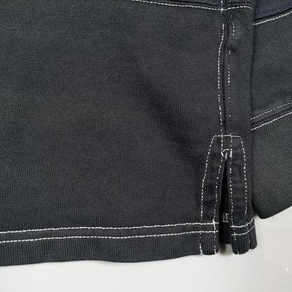 [メンズXL] 90〜00年代 Polo by Ralph Lauren/ポロバイラルフローレン 長袖Tシャツ ラガーシャツ ボーダー ビッグポニー 黒染め