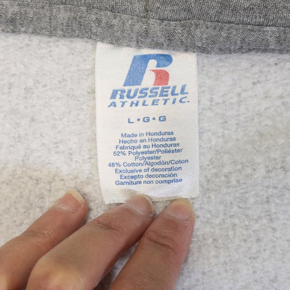 [メンズM] 00年代 Russell Athletic/ラッセルアスレチック パーカー 無地 ブランクスウェット フルジップ