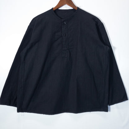 [メンズL] 80年代 長袖シャツ ソ連軍 スリーピングシャツ 黒染め