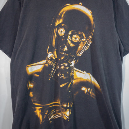 [メンズL] 90年代 Changes/チェンジズ Tシャツ STAR WARS C3-PO キャラクタープリント