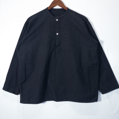 [メンズL] 80年代 長袖シャツ ソ連軍 スリーピングシャツ 黒染め
