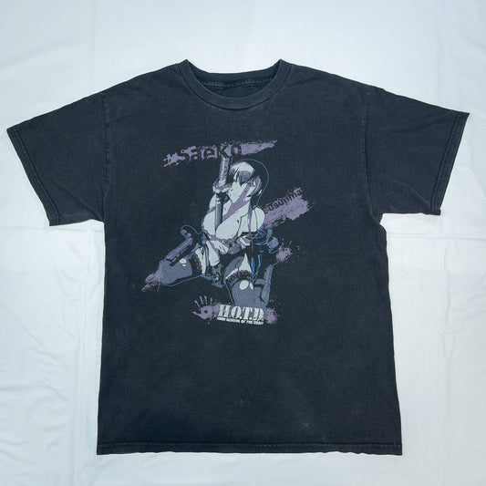 [メンズS] 00年代 H.O.T.D Tシャツ アニメT HIGH SCHOOL OF THE DEAD ハイスクールオブザ・デッド