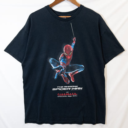 2012s THE AMAZING SPIDERMAN  スパイダーマン Tシャツ XL ブラック 映画プリント GILDAN/ギルダン