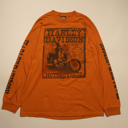 [メンズXL] 00年代 Harley-Davidson/ハーレーダビッドソン 長袖Tシャツ ロンT