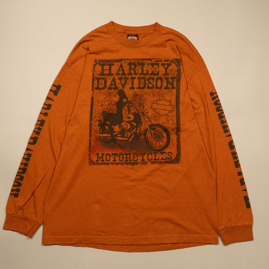 [メンズXL] 00年代 Harley-Davidson/ハーレーダビッドソン 長袖Tシャツ ロンT
