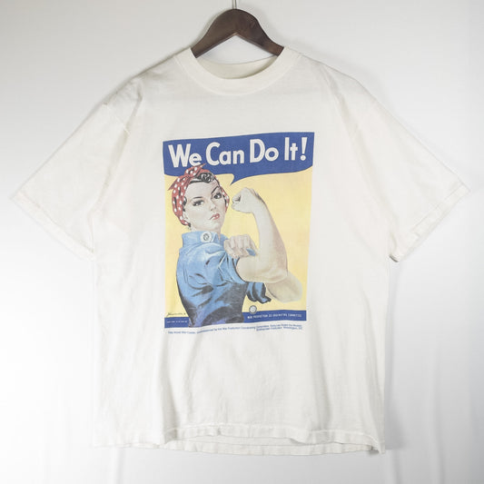 [メンズM] 90年代 All Sport/オールスポーツ Tシャツ We Can Do it Rosie the Riveter