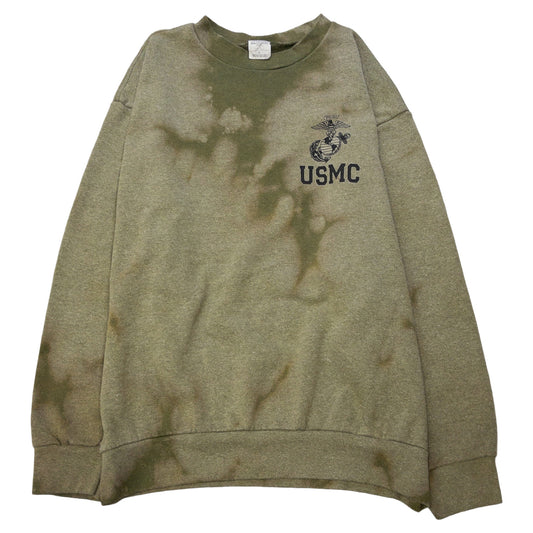 [メンズL] 90〜00年代 スウェット トレーナー USMC USA製 ミリタリー タイダイ染め