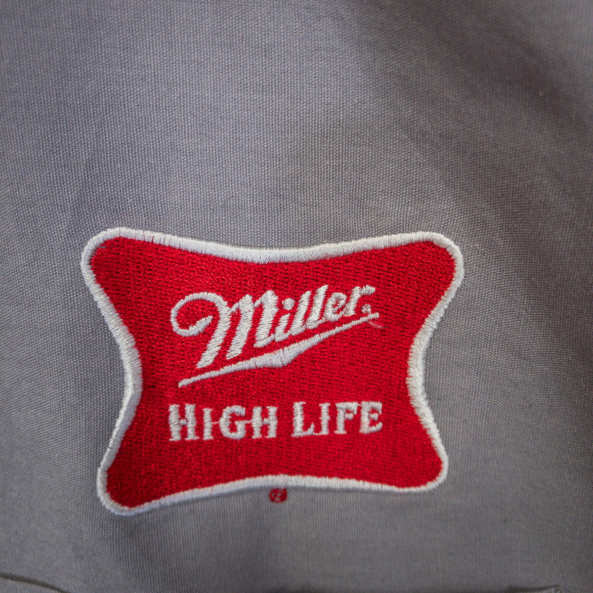 [メンズM] 90年代 半袖シャツ Miller ハイライフ ビール ワークシャツ