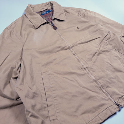 [メンズXXL] 90〜00年代 Polo by Ralph Lauren/ポロバイラルフローレン スイングトップ 裏地チェック スポーツジャケット