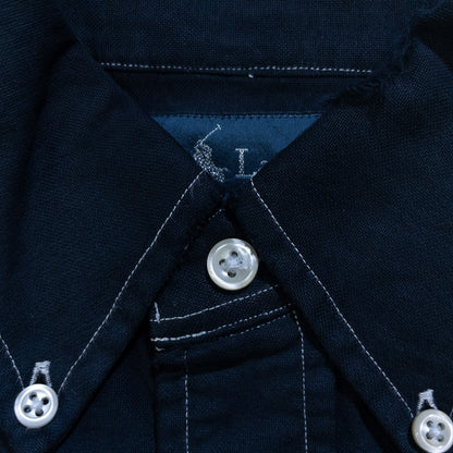 [メンズXL] 00年代 Ralph Lauren/ラルフローレン 長袖シャツ 黒染め