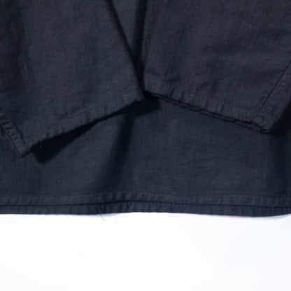 [メンズL] 80年代 長袖シャツ ソ連軍 スリーピングシャツ 黒染め