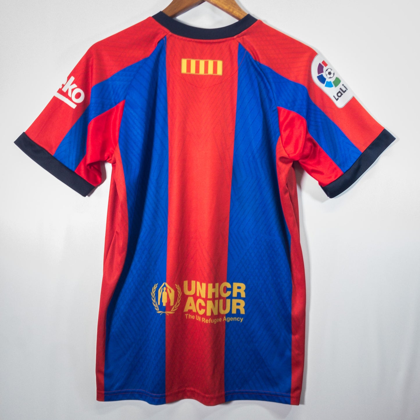 [メンズM] 00年代 Nike/ナイキ 半袖シャツ ゲームシャツ サッカーユニフォーム バルセロナ