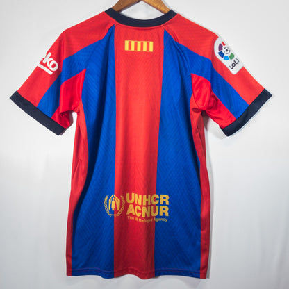 [メンズM] 00年代 Nike/ナイキ 半袖シャツ ゲームシャツ サッカーユニフォーム バルセロナ
