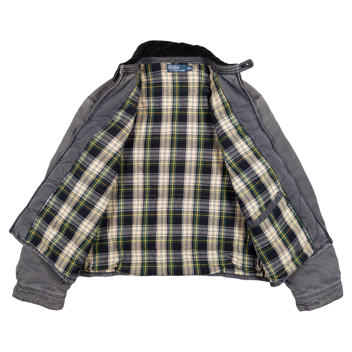 [メンズXXL] 90〜00年代 Polo by Ralph Lauren/ポロバイラルフローレン スイングトップ 襟コーデュロイ スポーツジャケット