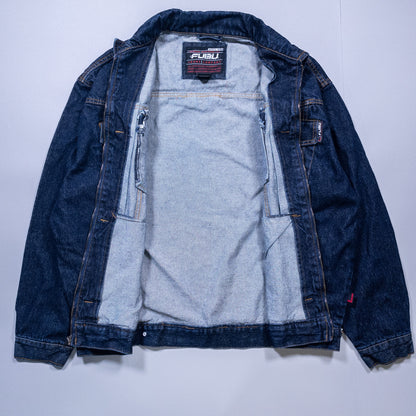 [メンズXXL] 90〜00年代 FUBU/フブ Gジャン・デニムジャケット 濃紺