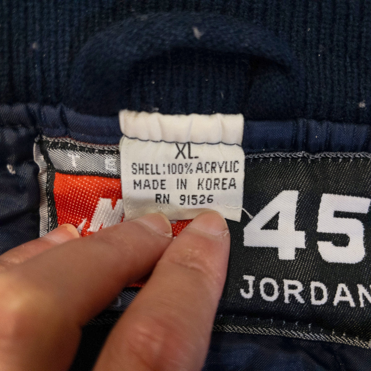 [メンズXXL] 90〜00年代 Nike/ナイキ スタジャン 45 JORDAN バーシティジャケット
