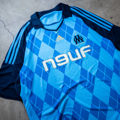 [メンズXXL] 00年代 adidas/アディダス ゲームシャツ サッカーユニフォーム オリンピック・マルセイユ