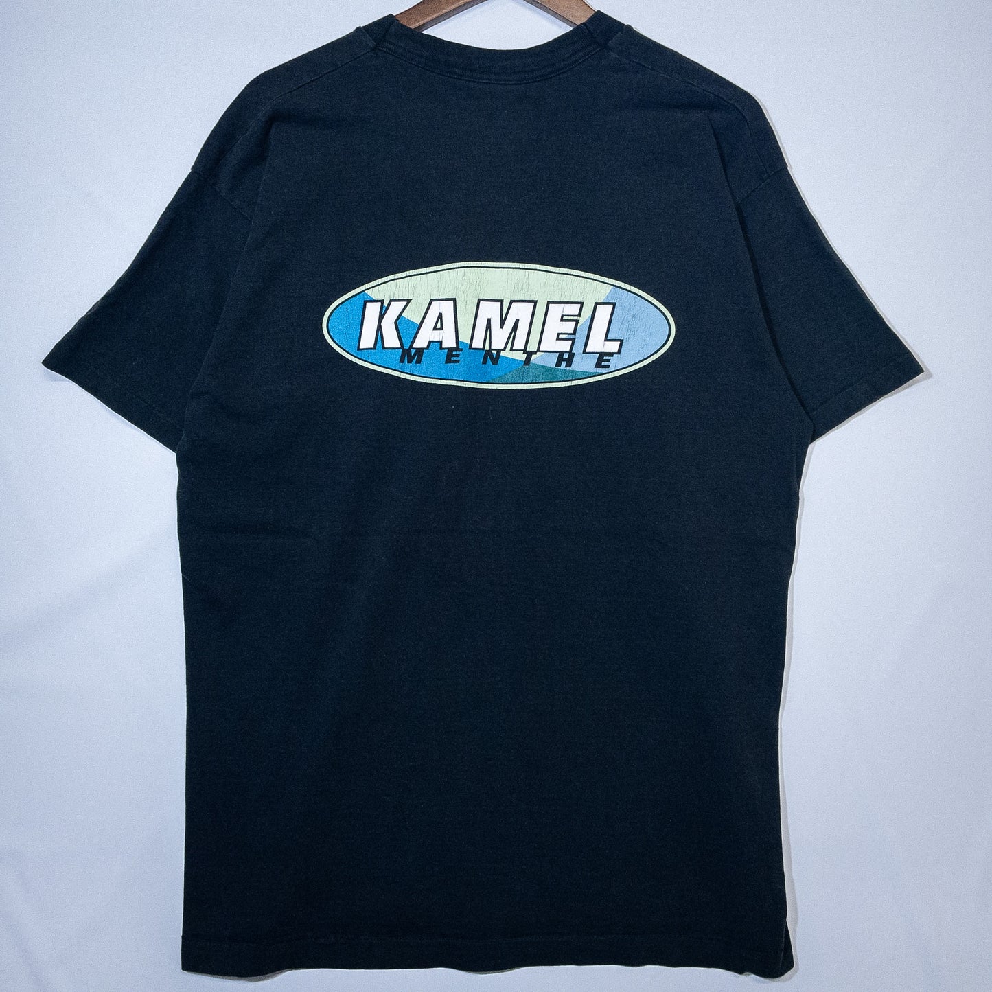 [メンズL] 90年代 Fruit of the Loom/フルーツオブザルーム Tシャツ 企業T KAMEL キャメル タバコ