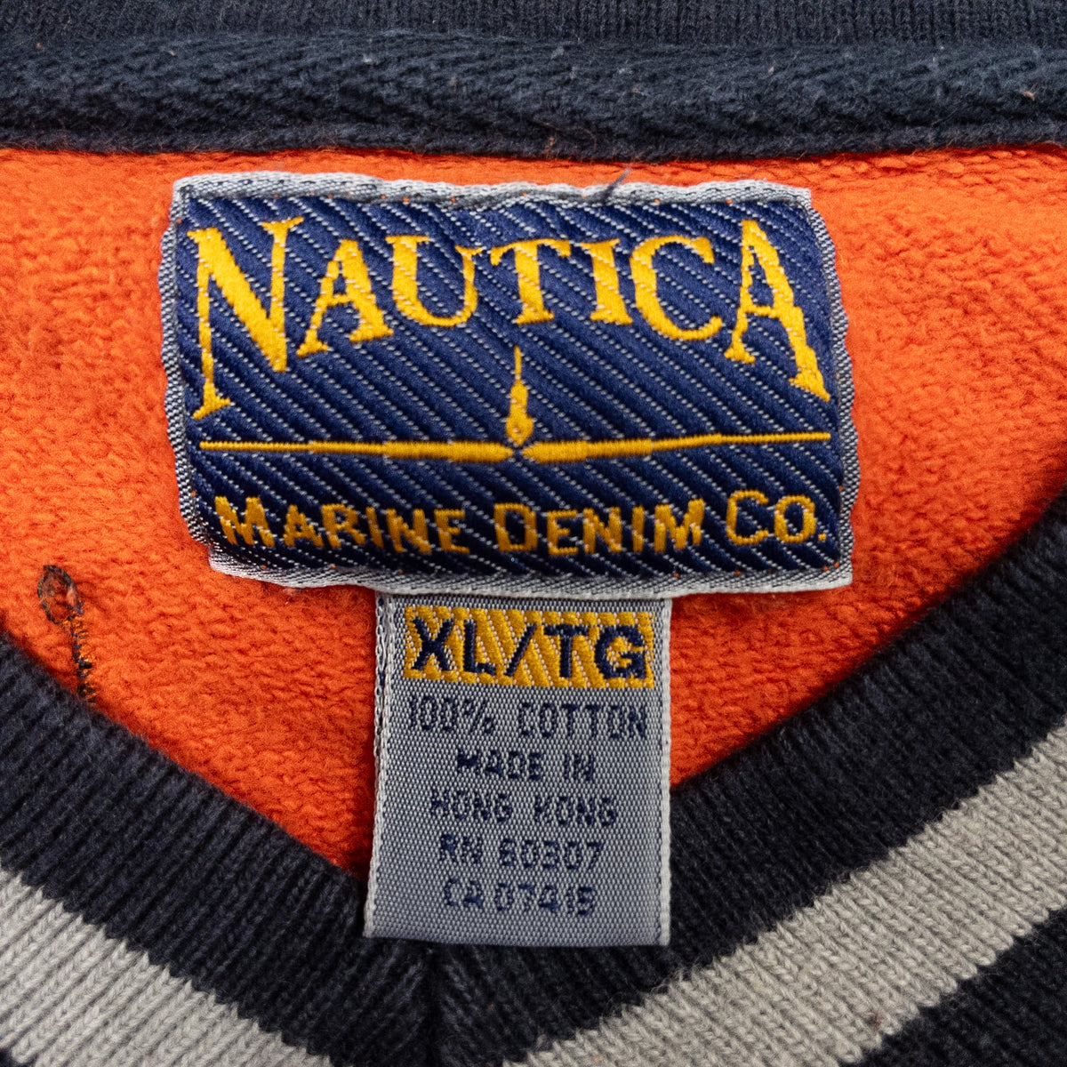 [メンズXXL] 90〜00年代 Nautica/ノーティカ スウェット トレーナー Vネック スウェット