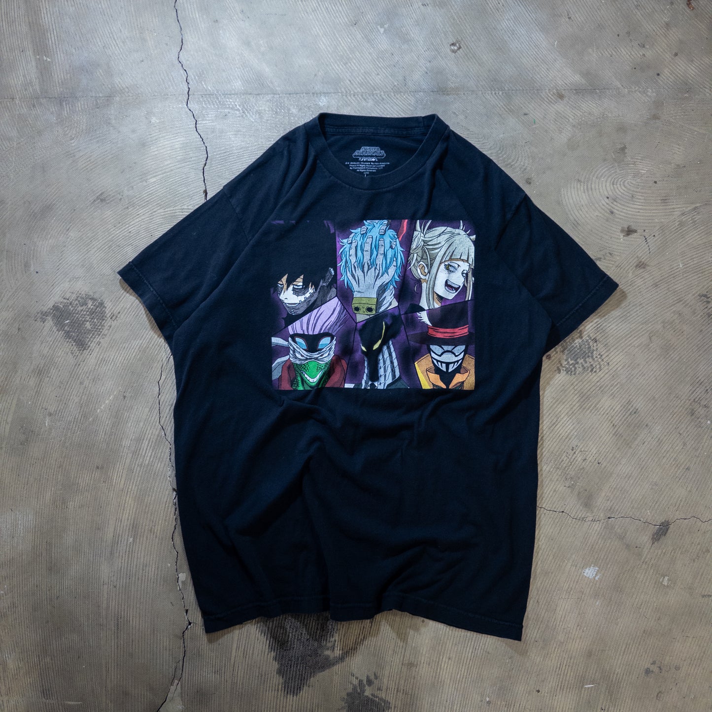 [メンズM] 00年代 Tシャツ アニメT 僕のヒーローアカデミア ヴィラン連合