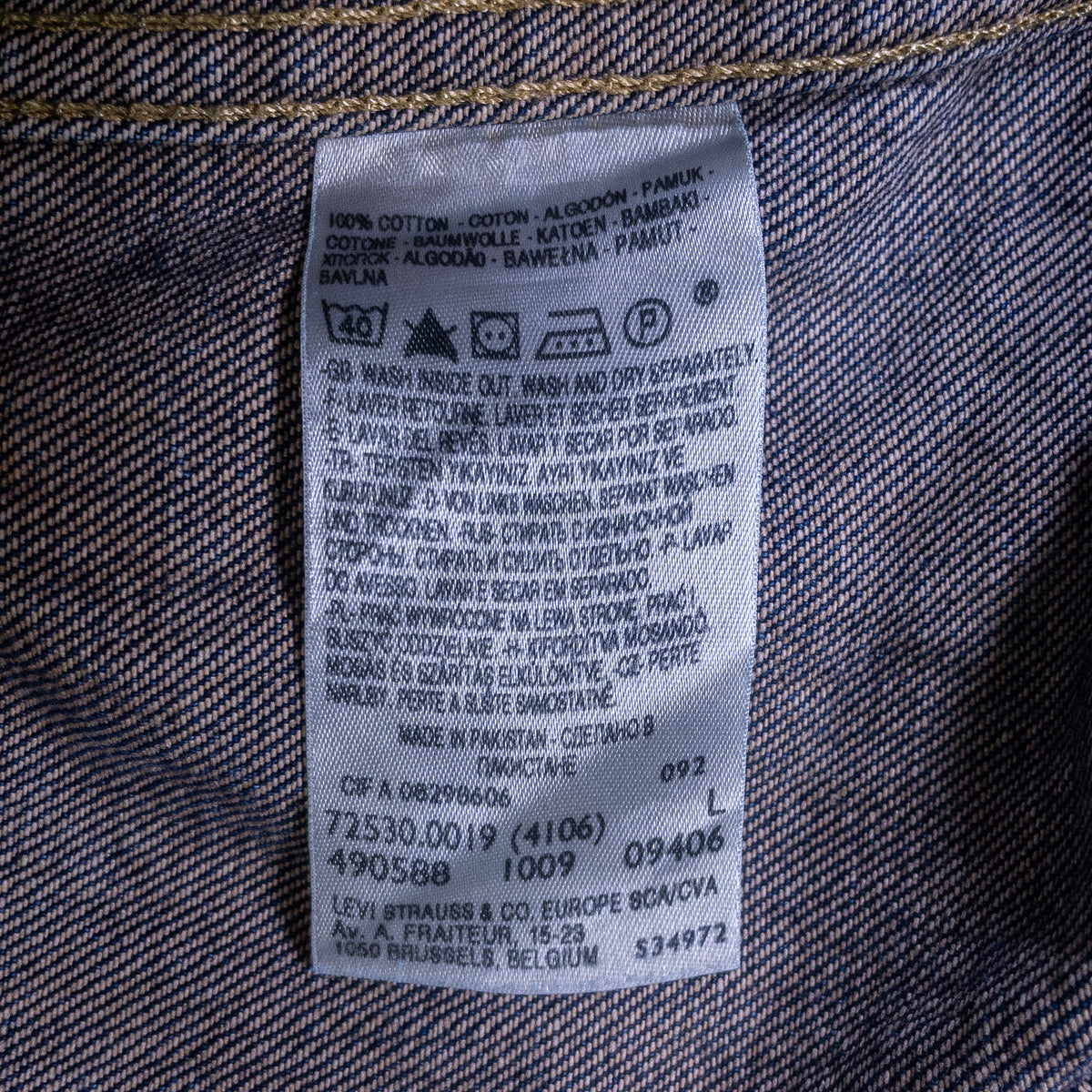 [メンズS] 00年代 Levi's/リーバイス Gジャン・デニムジャケット 72530
