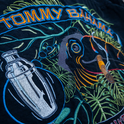 [メンズ3XL] 90年代 Tommy Bahama/トミーバハマ アロハシャツ・かりゆしウェア バック刺繍 開襟シャツ