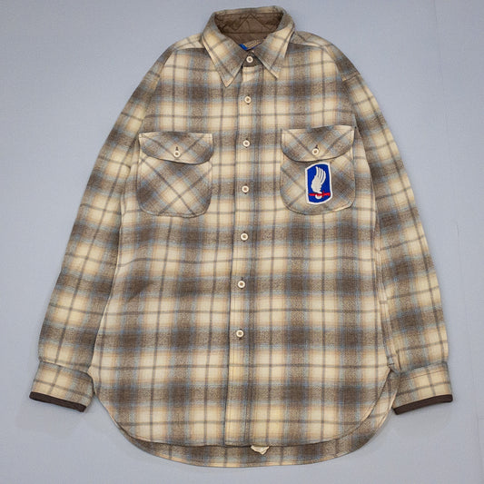 [メンズS] 70〜80年代 PENDLETON/ペンドルトン 長袖シャツ オンブレチェック ウールシャツ