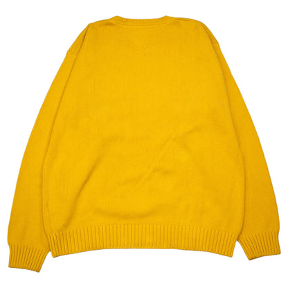 [メンズXL] 90年代 Tommy Hilfiger/トミーヒルフィガー ニット セーター ワンポイント