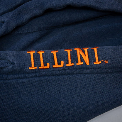 [メンズ3XL] 00年代 BLUE84 パーカー ILLINOIS カレッジ