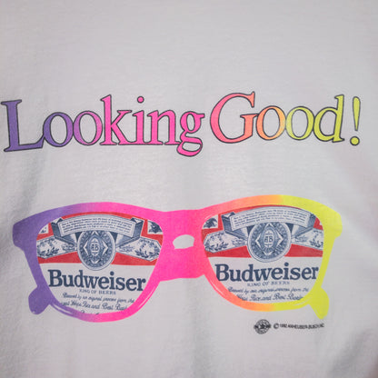 [メンズXL] 90年代 Fruit of the Loom/フルーツオブザルーム Tシャツ Budweiser バドワイザー 企業T
