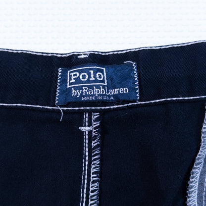 [メンズW33] 90年代 Polo by Ralph Lauren/ポロバイラルフローレン チノパン USA製 黒染め