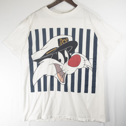 [メンズL] 90年代 Looney Tunes Tシャツ シルベスター キャラクターT