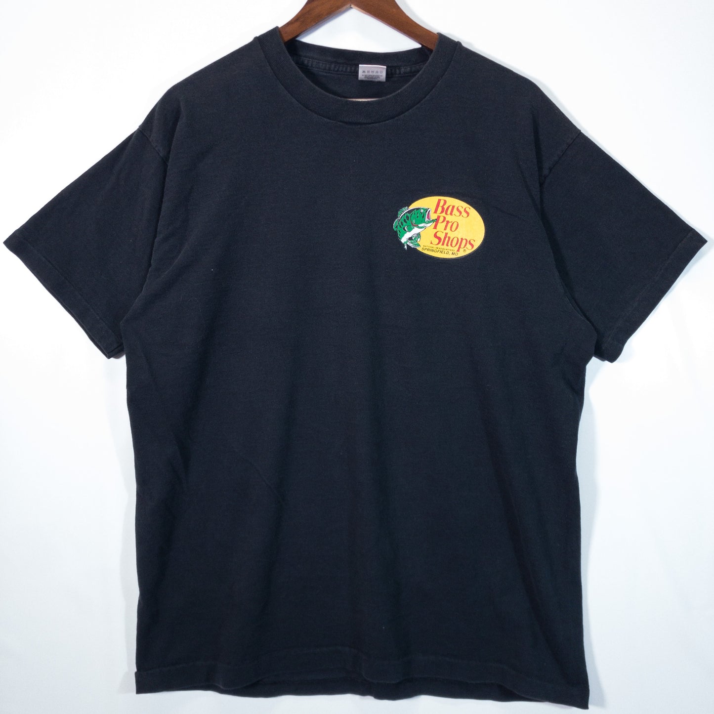 [メンズL] 90年代 Fruit of the Loom/フルーツオブザルーム Tシャツ バスプロショップス Bass Pro Shops ロゴT
