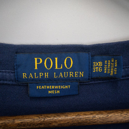 半袖シャツ XL ネイビー ワンポイント刺繍 Polo Ralph Lauren/ポロラルフローレン