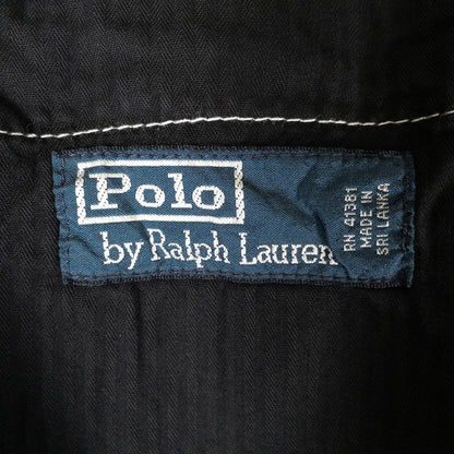 [メンズW36] 90〜00年代 Polo by Ralph Lauren/ポロバイラルフローレン シアサッカー パンツ 黒染め