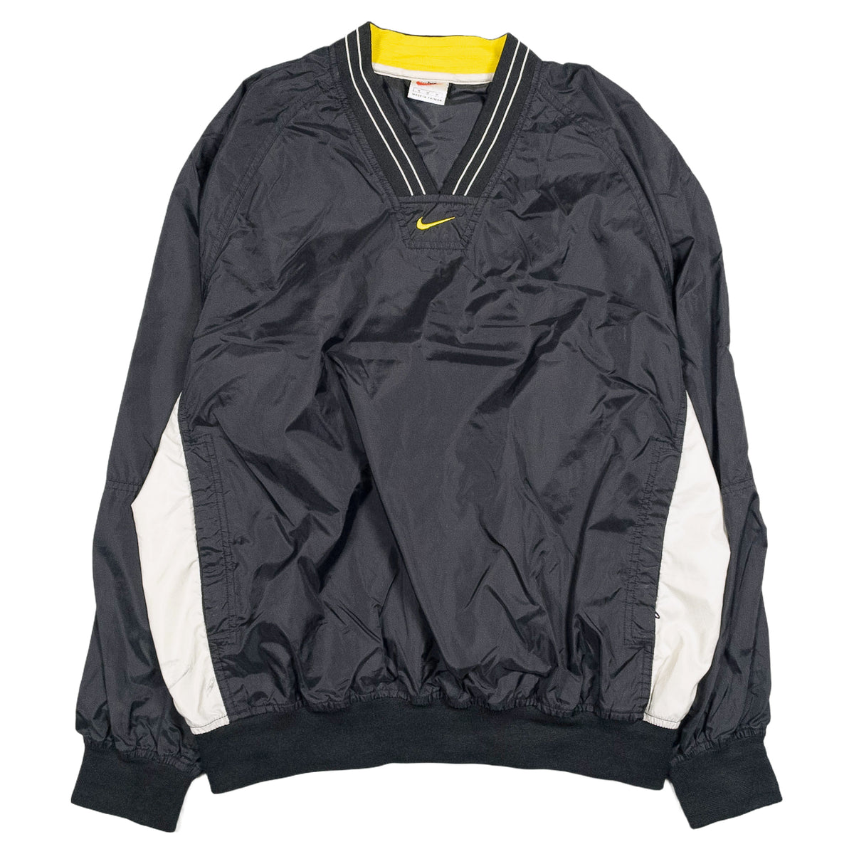 [メンズXXL] 90〜00年代 Nike/ナイキ ナイロンジャケット Vネック ナイロンプルオーバー ワンポイント