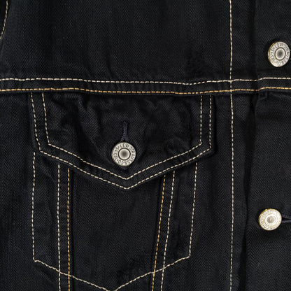 [メンズM] 00年代 Levi's/リーバイス Gジャン・デニムジャケット 黒染め