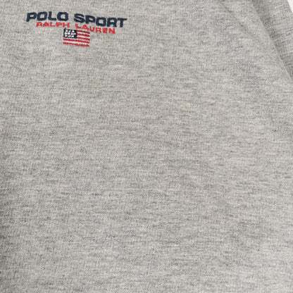 [メンズXXL] 90年代 POLO SPORT RALPH LAUREN/ポロスポーツラルフローレン スウェット トレーナー ハーフジップ