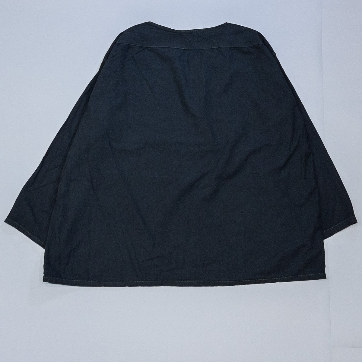 [メンズXXL] 80年代 長袖Tシャツ ソ連軍 スリーピングシャツ リネン 黒染め