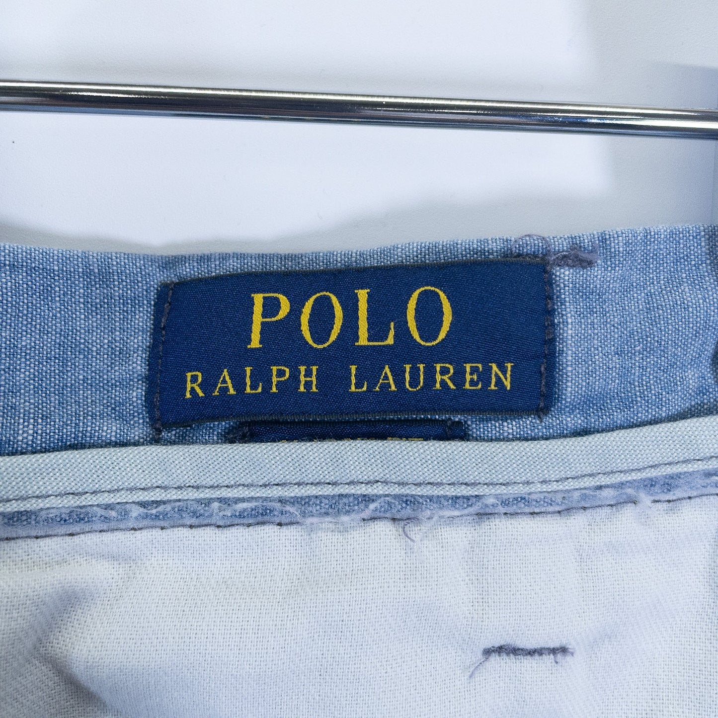 [メンズW40] 00〜10年代 Polo Ralph Lauren/ポロラルフローレン ショートパンツ ショーツ シャンブレー素材