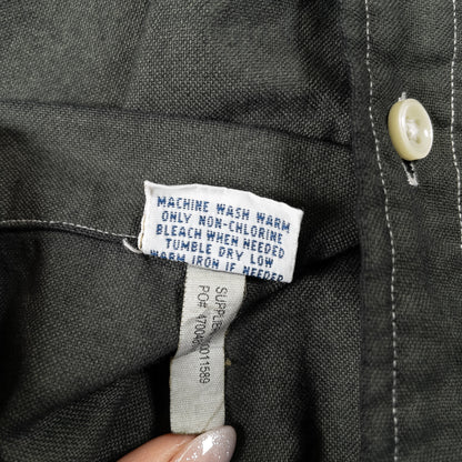 [メンズL] 00年代 Ralph Lauren/ラルフローレン 長袖シャツ 黒染め