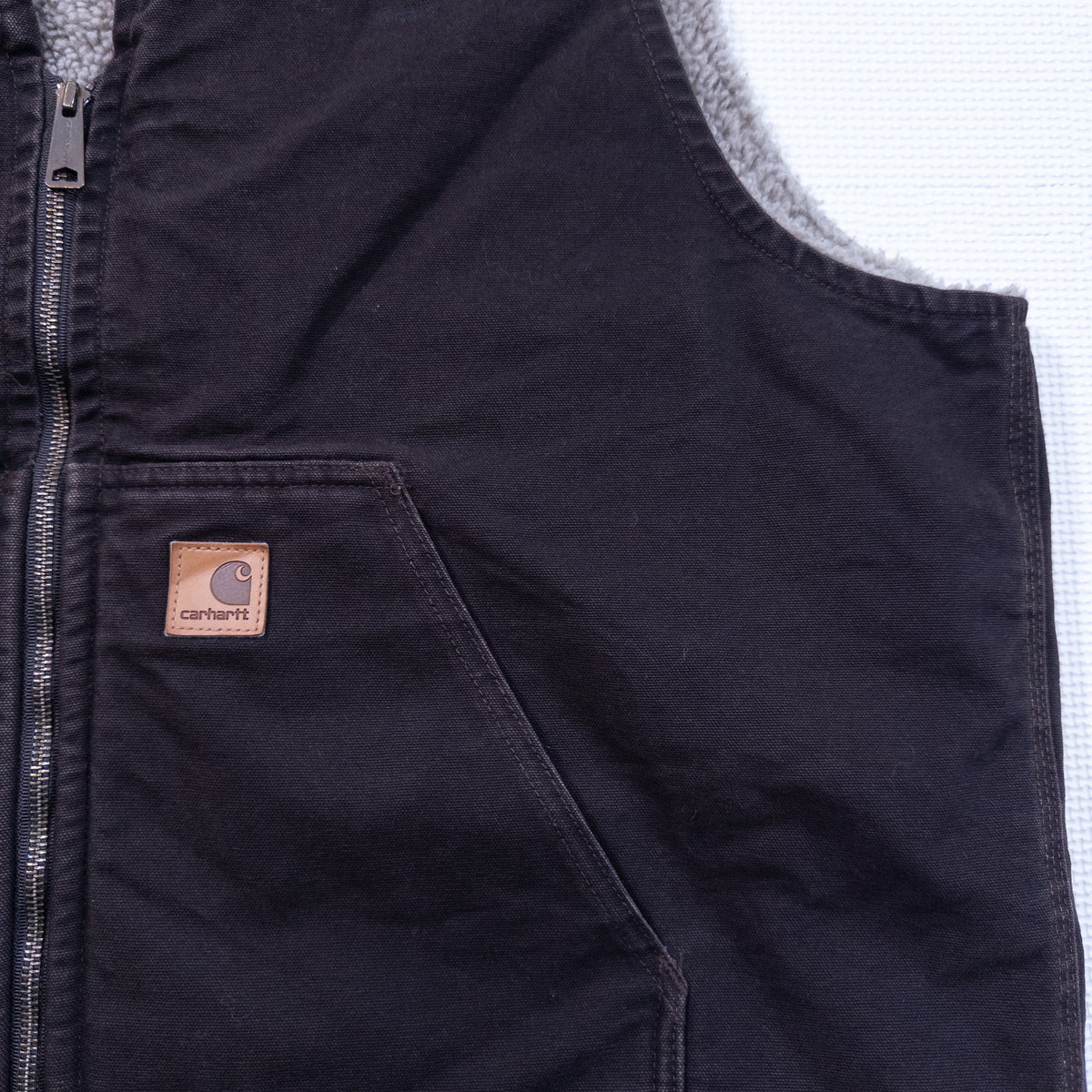 [メンズ3XL] 90〜00年代 Carhartt/カーハート ベスト ダックベスト 裏ボア