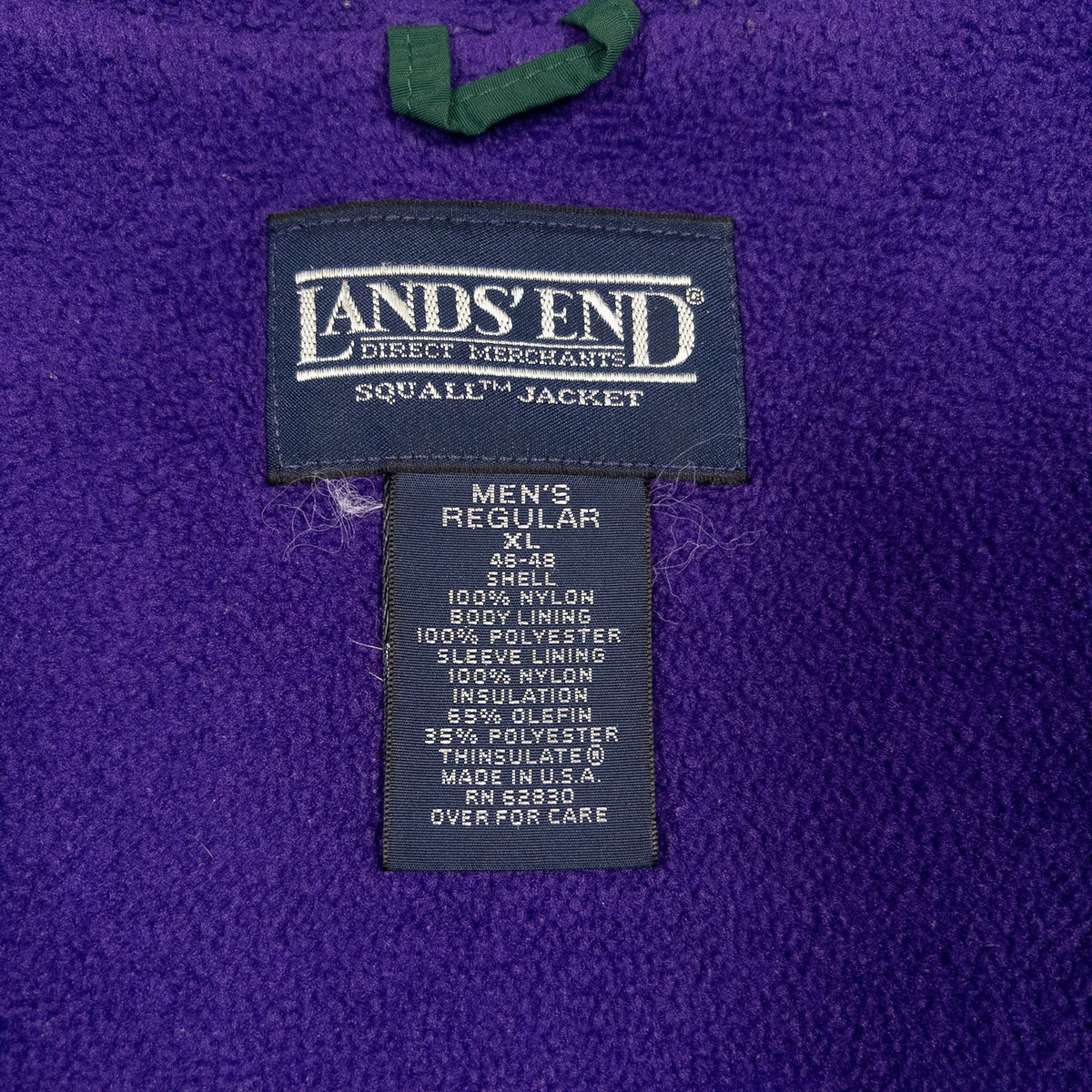 [メンズXL] 90年代 LANDS' END/ランズエンド スコールジャケット 裏地フリース USA製