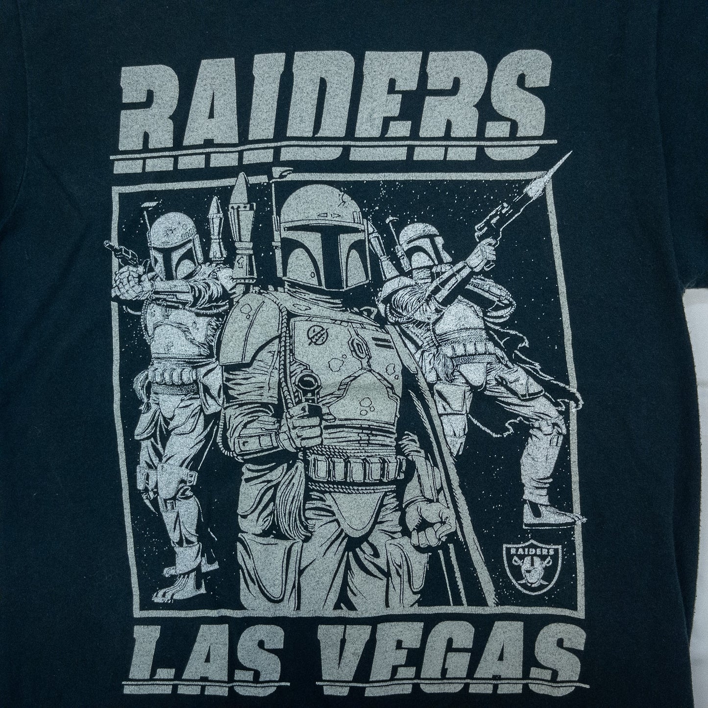 [メンズXS] 00年代 STAR WARS Tシャツ ムービーT NFL レイダース