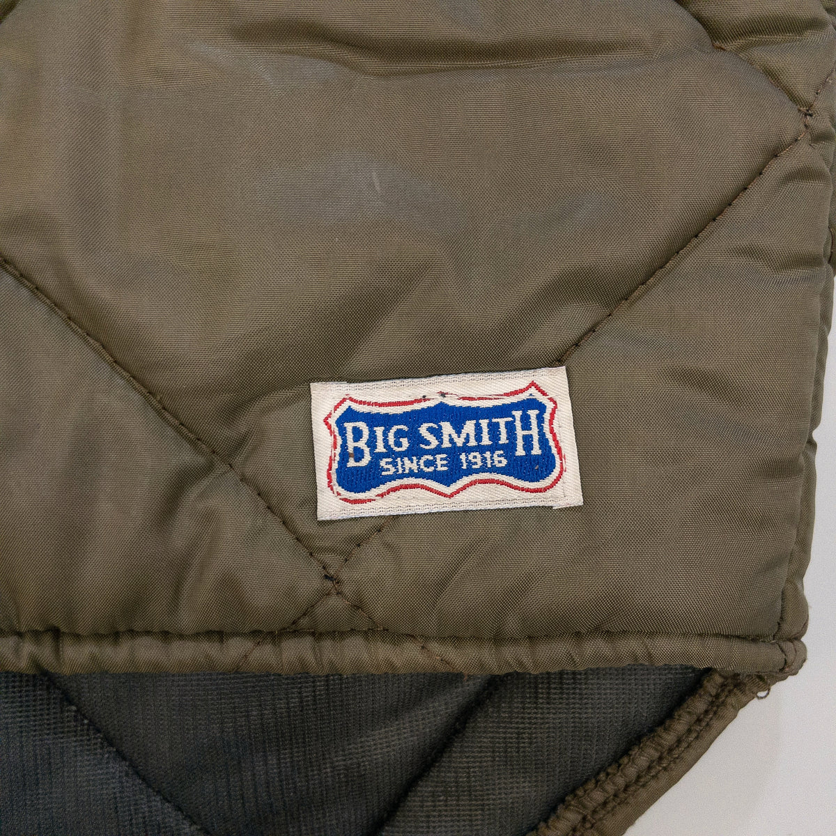 [メンズM] 80〜90年代 BIG SMITH/ビッグスミス ダウンベスト・キルティングベスト キルティング 中綿ベスト フルジップ